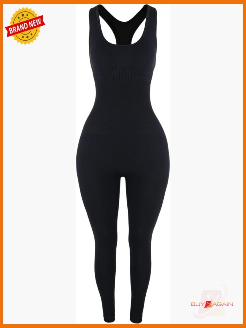 Seamless Power Workout Jumpsuit - Racerback Tummy Control